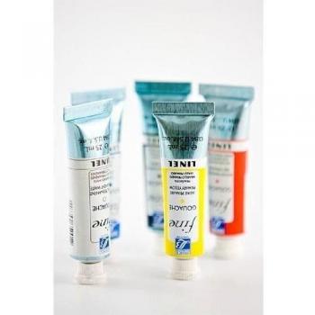 Lefranc & Bourgeois Fina Studio Gouache Linel, 25 ml Tube – Permanente Blanco