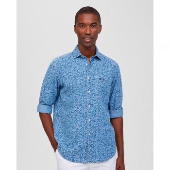 Façonnable - Camisa de hombre classic fit con estampado floral