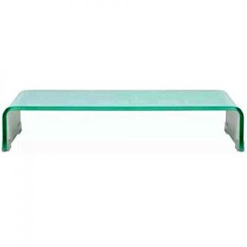 vidaXL Soporte para TV/Elevador monitor cristal blanco 60x25x11 cm