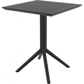 Sky Folding Indoor and Outdoor Table - 60x60 Square - Black