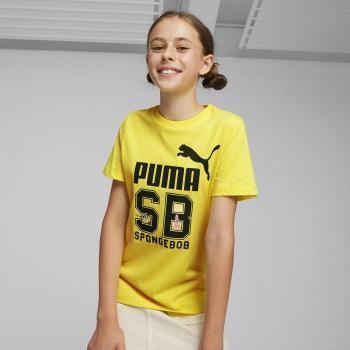 Puma x SpongeBob SquarePants Kids' T-Shirt Yellow