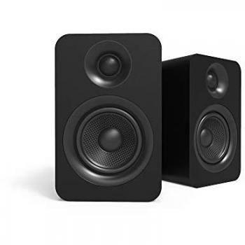 Kanto YU Passive 4 Bookshelf Speakers with Tilted Stands - Matte Black