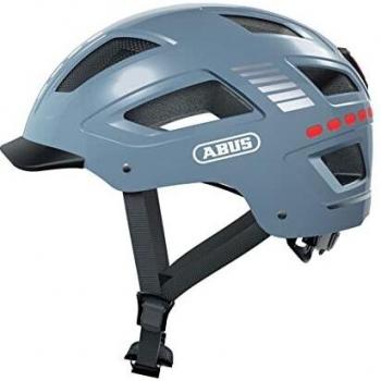 Abus Hyban 2.0 LED Bicycle Helmet - Signal Glacier Blue, Size M