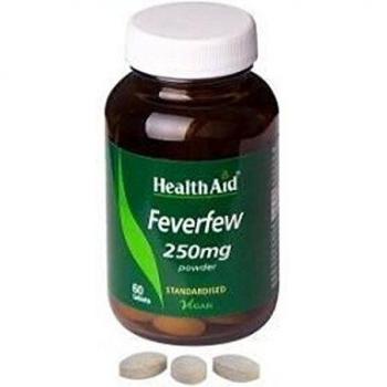 Health Aid Matricaria (Feverfew) 250mg, Paquete de 60 Comprimidos