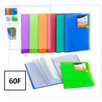 Carpeta 60 fundas soldadas A4 tapa flexible color violeta Carchiplas
