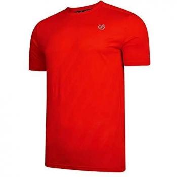 Dare 2b Enjoin - Camiseta de Secado rápido para Hombre, Hombre, Camiseta, DMT463, Rojo Fiery, S