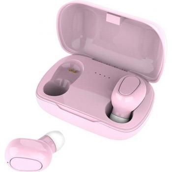 Auriculares Inalámbricos L21TWS Bluetooth 5.0 con Funda, Sonido de Graves y Conectividad para Todos los Smartphones Android e iOS