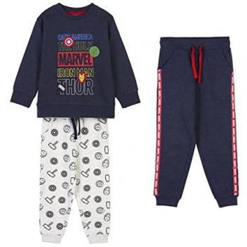 Chándal Infantil Marvel Dark Blue, 3 Piezas - Diseño único y licencia oficial, Confort y Tacto Suave