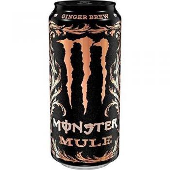 Monster Mule Ginger Brew - Bebida energética sabor lima y jengibre - Cantidad 473 ml