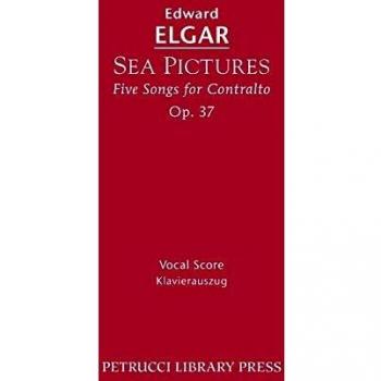 Partitura Vocal de Sea Pictures, Op.37 de Edward Elgar en Edición Rústica
