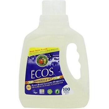 (Pack of 4) Earth Friendly Products - ECOS Lndry Lqd Magnolia & Lily 3000 ML