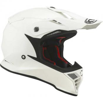 KYT Casco de Cross Skyhawk Plain Blanco - Casco de motocross, color blanco, talla 2XL