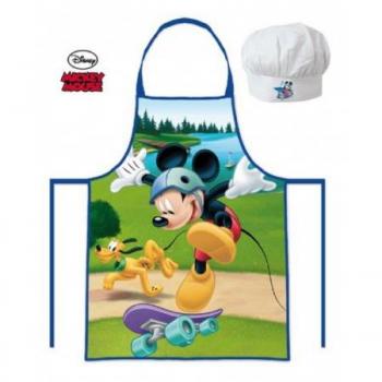 Suncity MMO102553 Set Cocinero, Delantal y Gorro Cocina, Compuesto, Multicolor, 25x20x7 cm