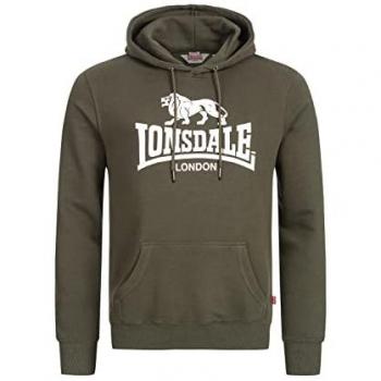 Lonsdale Fremington Green Hoodie for Men 2XL