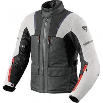 REV'IT! Chaqueta de Moto Offtrack 2 H2O - Plateado-Antracita, Textil, Impermeable, Talla XXL
