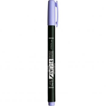 Rotulador Fudenosuke base agua punta elástica Tombow color lavanda