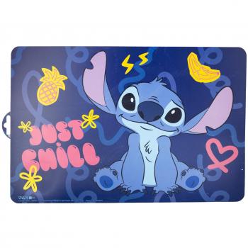 Mantel Individual Infantil con Diseño de Stitch y Palmeras Ohana Azul Stor
