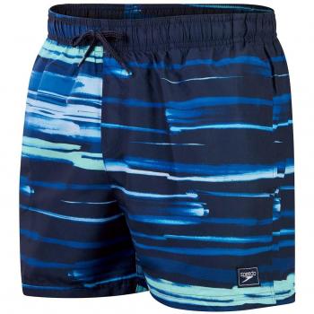 Bañador de hombre Speedo Digital Printed Leisure 14' Watershort azul marino y azul claro, talla S