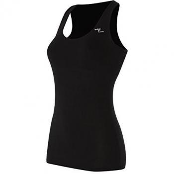Naffta Basic - Camiseta asas para mujer, color negro, talla S