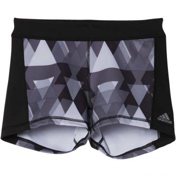 adidas TF St 3 Glo Tri - Mallas para mujer, talla L, color negro / gris / plateado