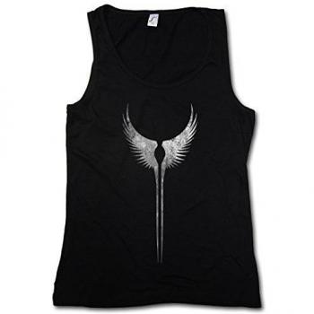 Urban Backwoods Valkyrie Wings Mujer Camiseta Sin Mangas Women Tank Top Negro Talla L