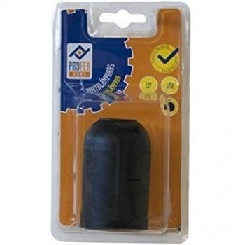 PROFER H - Portalamparas E-27 Liso Neg Profer H