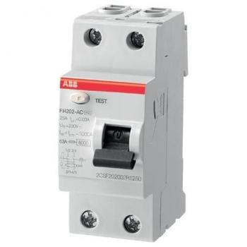 Interruptor Diferencial ABB FH202AC 25A 2P AC 300mA 2CSF202003R3250