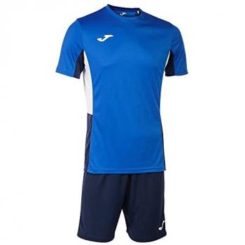 Set de Entrenamiento Hombre Joma Danubio II 103213 Royal Marino 703 - Ligero, Fútbol, Color Blanco y Royal Marino