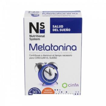 N+S Chewable Melatonin 1.95 mg Orange Flavor - 30 Tablets