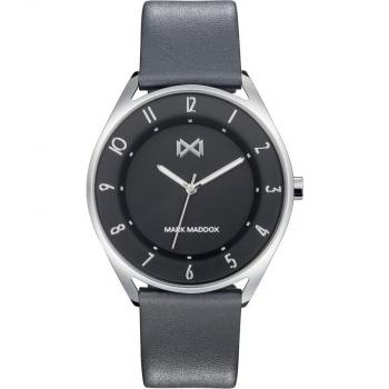 Mark Maddox - Reloj de hombre Venice tres agujas de acero con correa gris