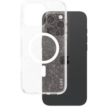 Funda CARE PanzerGlass Urban Combat Star Lit MagSafe para iPhone 16 Pro Max - Blanca