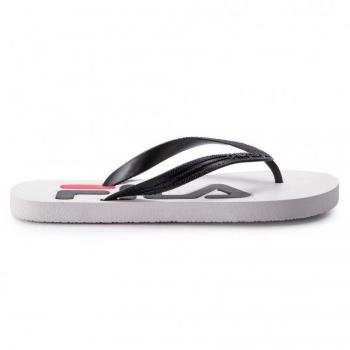 Chancla Fila TROY para hombre - Confeccionada con materiales sintéticos, suela cómoda, diseño en color blanco y negro