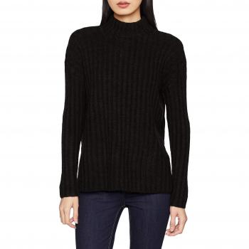 PIECES Pcsanni LS Wool Knit Noos, suéter para Mujer, Negro Black, 38