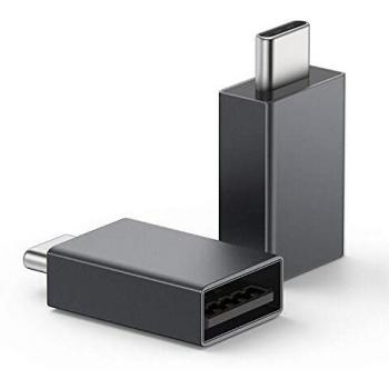 nonda Adaptador USB C a USB 3.0 (2 Pack), Lado a Lado Adaptador USB C, Adaptador USB C a USB Hembra 3.0 para iMac 2021,MacBook Pro 2021 ,MacBook Air 2020, iPad Pro 2021, Más Dispositivos Tipo C
