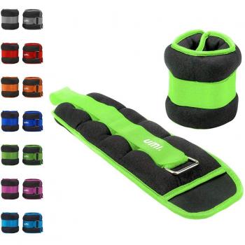 Umi. Essentials - Pesas lastradas para tobillos y muñecas con tira ajustable, 0,9 kg
