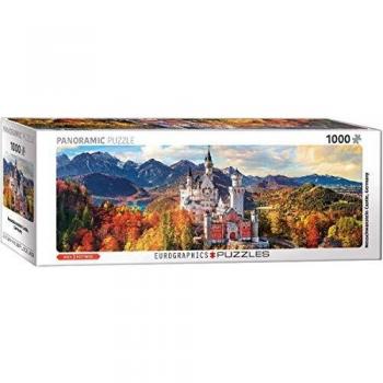 Puzzle panorámico Eurographics - Castillo de Neuschwanstein en otoño, 1000 piezas