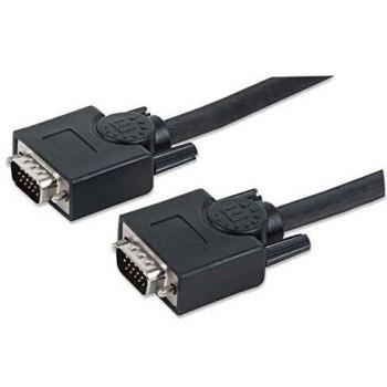 Manhattan KB000159 Manhattan HD15 Male to HD15 Male SVGA Monitor Cable, 7.5 Meter Length, 7.5 Meter Length