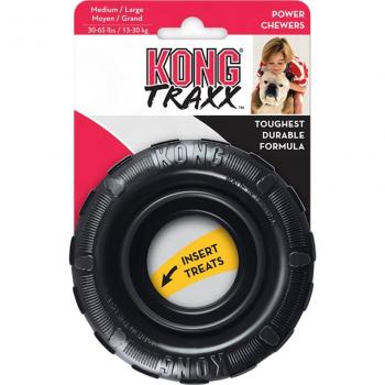 KONG Extreme Traxx Tire Dog Toy, Medium/Large - Diameter Approx. 11.5 cm