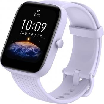 Amazfit Bip 3 SmartWatch con pantalla a color grande de 1,69 50 Esferas Reloj con 60 modos deportivos 5 ATM Resistente 14 días Duración de la Batería con Frecuencia cardíaca Monitor de SpO2 Purpula