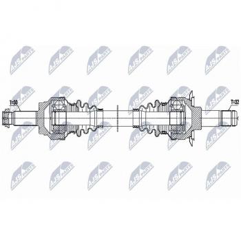 Árbol de transmisión NTY NPW-BM-162 Antriebswelle con características mejoradas