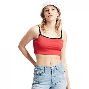 Top Levis Zoey Crop Rojo Mujer M Rojo