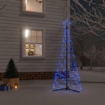 ?rbol de Navidad cónico 200 LED azul 70x180 cm