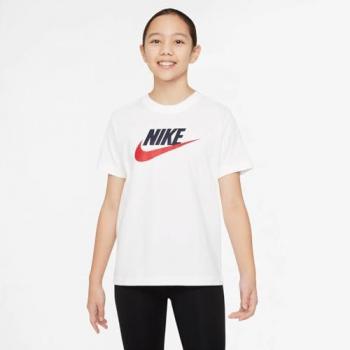 Camiseta Nike Sportswear Unisex para Niños - Color Blanco - Talla M
