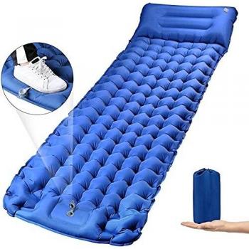 CHYBFU Esterilla Camping, Colchones Camping Autohinchable, Ultraligera, Colchón de Aire Hinchable para Camping, Portátil y Plegable, Almohadilla para Dormir de Acampada para Exteriores, Senderismo