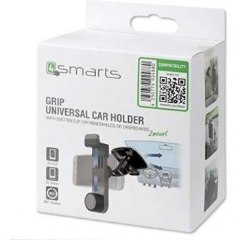 4smarts Universal-KFZsoporte GRIP para Smartphones gris