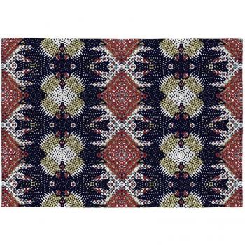 Alfombra decorativa multicolor 120x170 cm