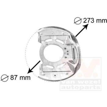 Van Wezel 3763371 Splash plate, brake disc