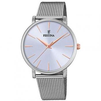 Festina Reloj Analógico para Mujer de Cuarzo con Correa en Acero Inoxidable F20475/3