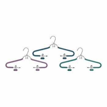 Percha cromo-espuma con 2 pinzas Mondex