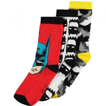 Pack de 3 pares de calcetines de Batman con licencia oficial - Tallas 39-42